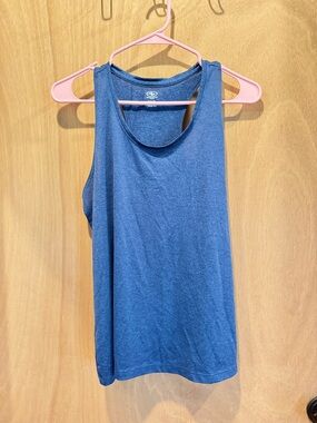 Athletic Works Women's Blue Racerback Tank Top